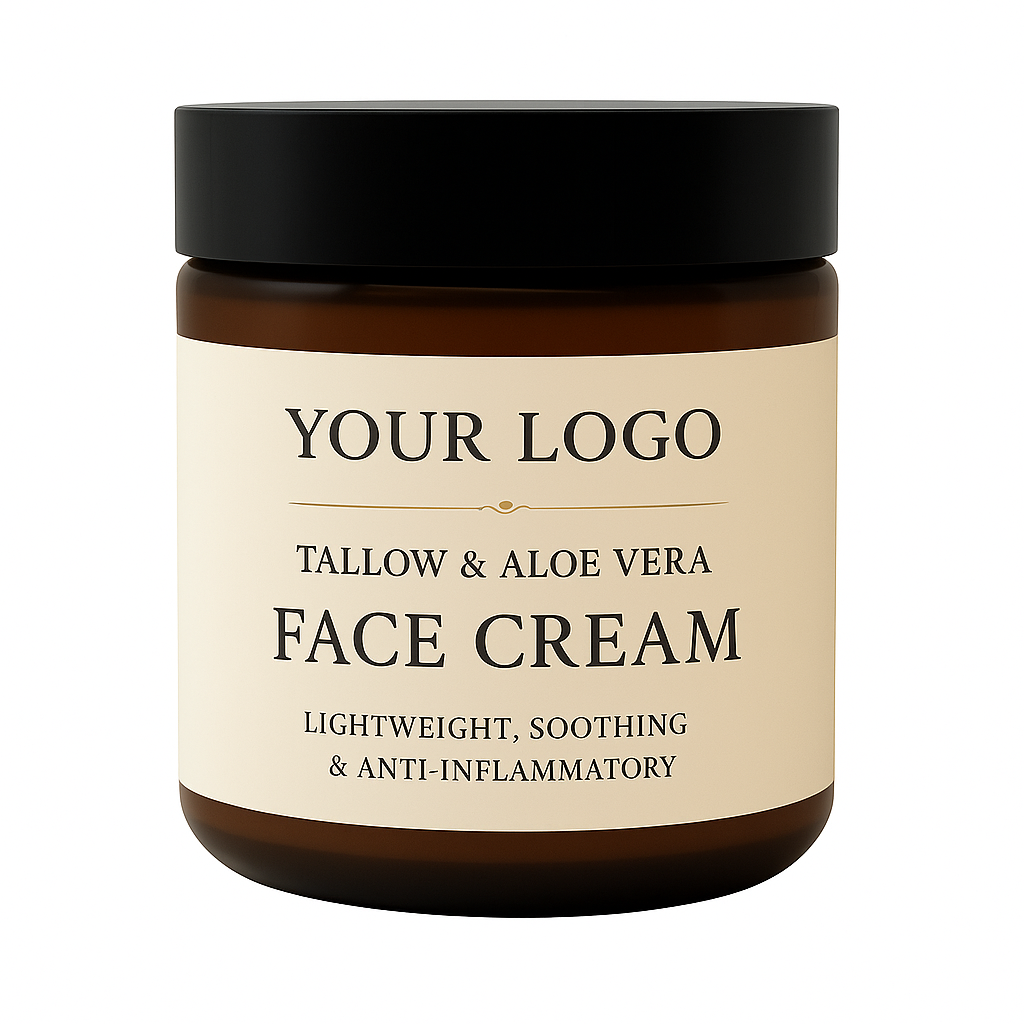 White Label Beef Tallow Face Cream with Aloe Vera