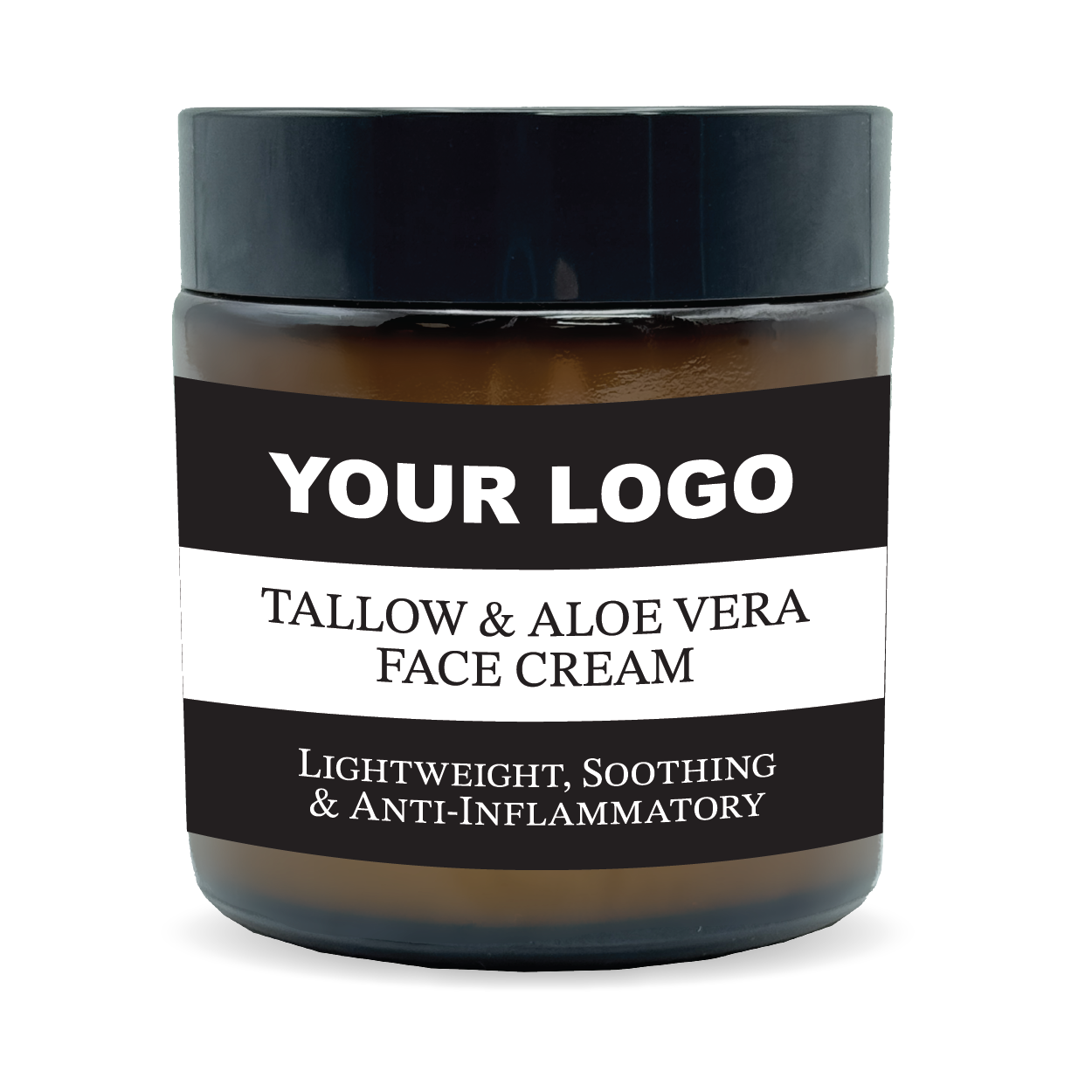 Lightweight Beef Tallow Face Cream with Aloe Vera | Private Label Manufacturer USA
