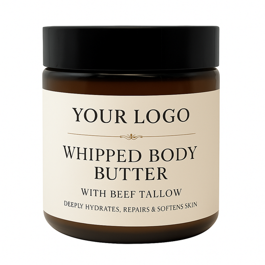 Whipped Body Butter with Beef Tallow | Private Label Skincare Manufacturer USA